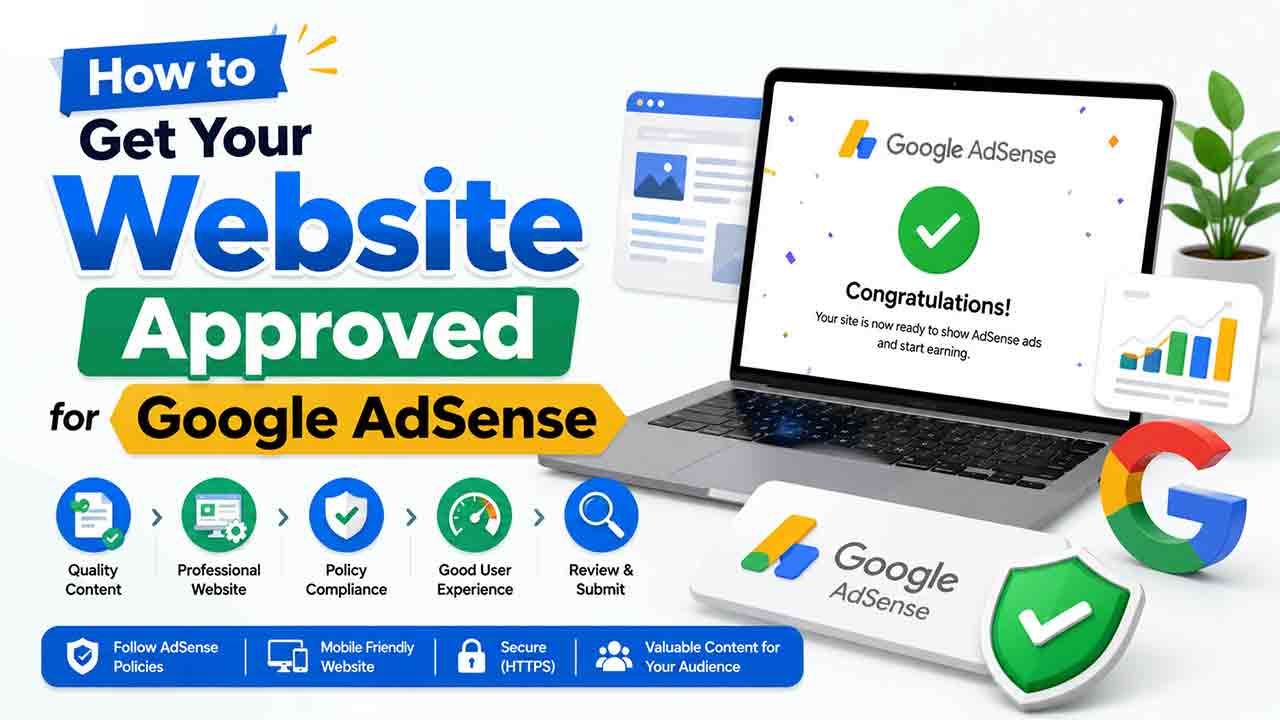 Website Approved for Google AdSense